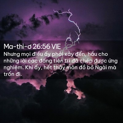 Picture 02 - Ma-thi-ơ 26:56 VIE - Nhưng mọi điều ấy phải xảy đến, - Bible Verse Picture