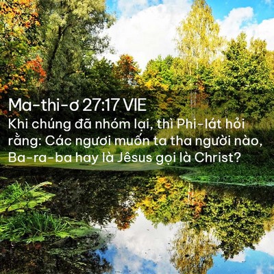 Picture 02 - Ma-thi-ơ 27:17 VIE - Khi chúng đã nhóm lại, thì Phi-lát hỏi - Bible Verse Picture