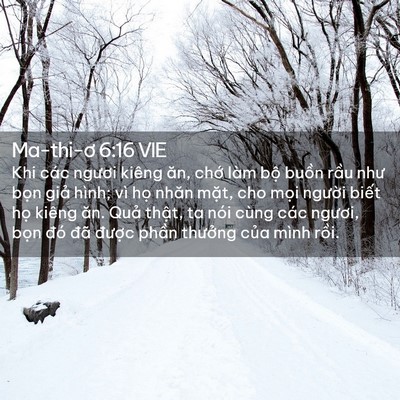 Picture 02 - Ma-thi-ơ 6:16 VIE - Khi các ngươi kiêng ăn, chớ làm bộ - Bible Verse Picture