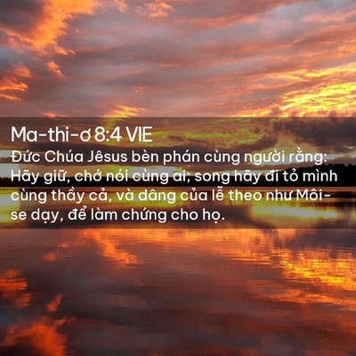 Picture 02 - Ma-thi-ơ 8:4 VIE - Đức Chúa Jêsus bèn phán cùng người - Bible Verse Picture