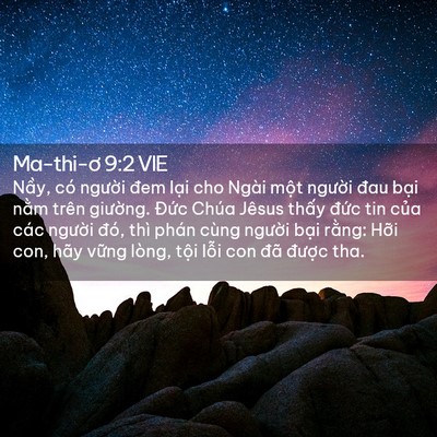Picture 02 - Ma-thi-ơ 9:2 VIE - Nầy, có người đem lại cho Ngài một - Bible Verse Picture