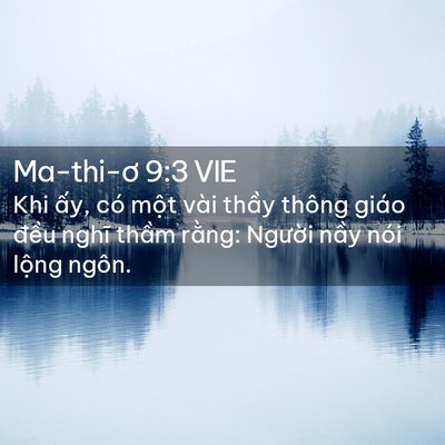 Picture 02 - Ma-thi-ơ 9:3 VIE - Khi ấy, có một vài thầy thông giáo - Bible Verse Picture