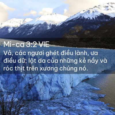 Picture 02 - Mi-ca 3:2 VIE - Vả, các ngươi ghét điều lành, ưa - Bible Verse Picture