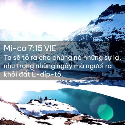 Picture 02 - Mi-ca 7:15 VIE - Ta sẽ tỏ ra cho chúng nó những sự lạ, - Bible Verse Picture