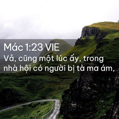 Picture 02 - Mác 1:23 VIE - Vả, cũng một lúc ấy, trong nhà hội có - Bible Verse Picture