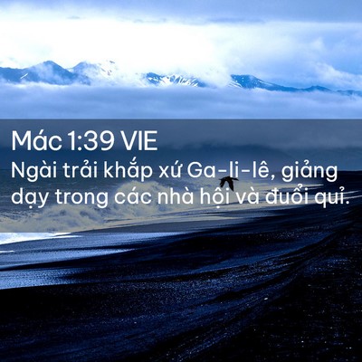 Picture 02 - Mác 1:39 VIE - Ngài trải khắp xứ Ga-li-lê, giảng dạy - Bible Verse Picture