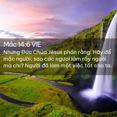 Picture 02 - Mác 14:6 VIE - Nhưng Đức Chúa Jêsus phán rằng: Hãy - Bible Verse Picture