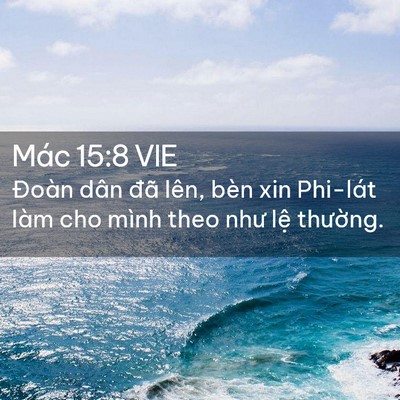 Picture 02 - Mác 15:8 VIE - Đoàn dân đã lên, bèn xin Phi-lát làm cho - Bible Verse Picture