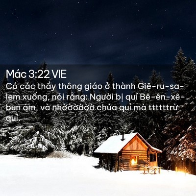Picture 02 - Mác 3:22 VIE - Có các thầy thông giáo ở thành - Bible Verse Picture