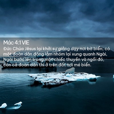 Picture 02 - Mác 4:1 VIE - Đức Chúa Jêsus lại khởi sự giảng - Bible Verse Picture