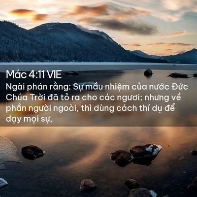 Picture 02 - Mác 4:11 VIE - Ngài phán rằng: Sự mầu nhiệm của - Bible Verse Picture