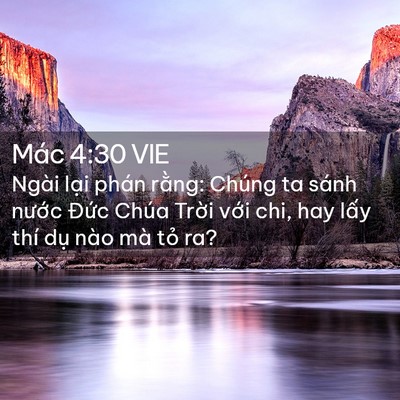 Picture 02 - Mác 4:30 VIE - Ngài lại phán rằng: Chúng ta sánh nước - Bible Verse Picture