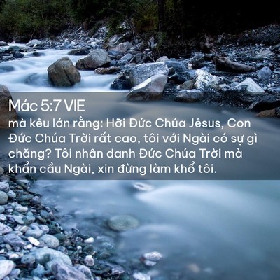 Picture 02 - Mác 5:7 VIE - mà kêu lớn rằng: Hỡi Đức Chúa Jêsus, - Bible Verse Picture
