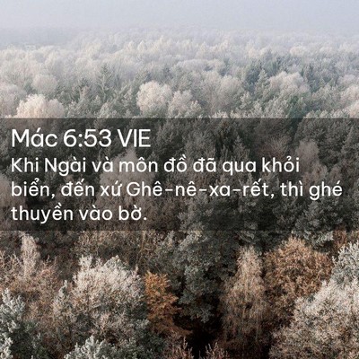 Picture 02 - Mác 6:53 VIE - Khi Ngài và môn đồ đã qua khỏi biển, - Bible Verse Picture
