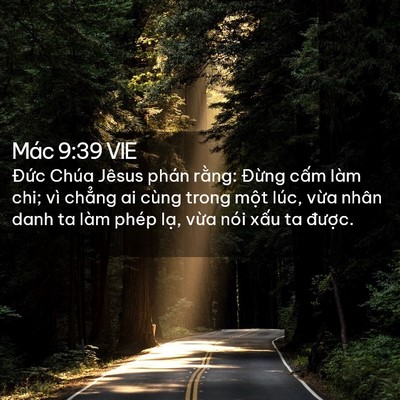 Picture 02 - Mác 9:39 VIE - Đức Chúa Jêsus phán rằng: Đừng cấm - Bible Verse Picture