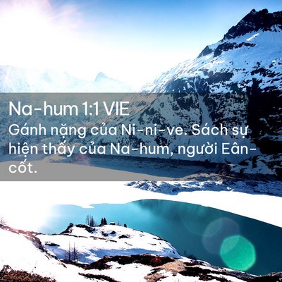 Picture 02 - Na-hum 1:1 VIE - Gánh nặng của Ni-ni-ve. Sách sự hiện - Bible Verse Picture