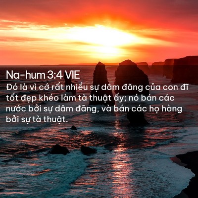 Picture 02 - Na-hum 3:4 VIE - Đó là vì cớ rất nhiều sự dâm đãng - Bible Verse Picture