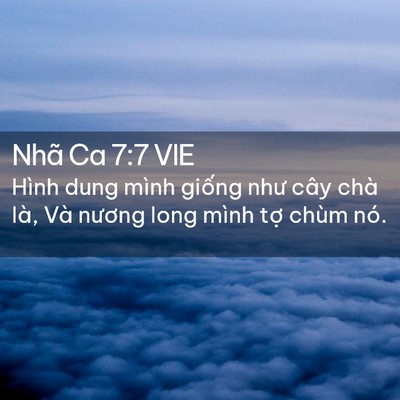 Picture 02 - Nhã Ca 7:7 VIE - Hình dung mình giống như cây chà là, Và - Bible Verse Picture