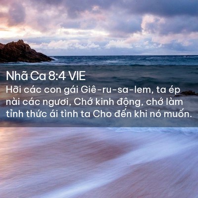 Picture 02 - Nhã Ca 8:4 VIE - Hỡi các con gái Giê-ru-sa-lem, ta ép nài - Bible Verse Picture