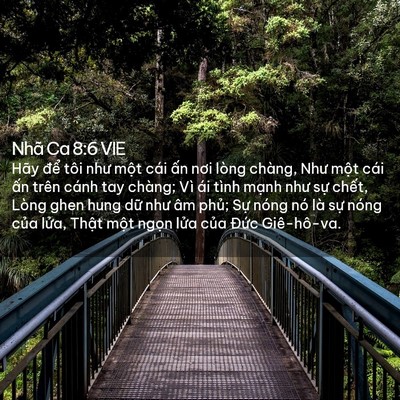 Picture 02 - Nhã Ca 8:6 VIE - Hãy để tôi như một cái ấn nơi lòng - Bible Verse Picture