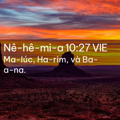 Picture 02 - Nê-hê-mi-a 10:27 VIE - Ma-lúc, Ha-rim, và - Bible Verse Picture