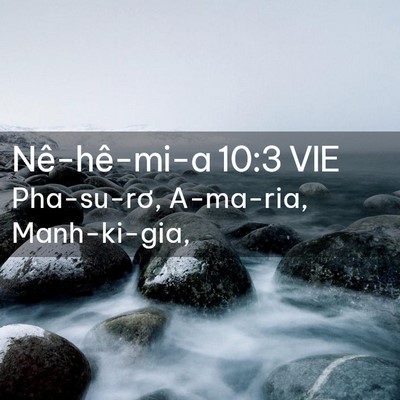 Picture 02 - Nê-hê-mi-a 10:3 VIE - Pha-su-rơ, A-ma-ria, - Bible Verse Picture