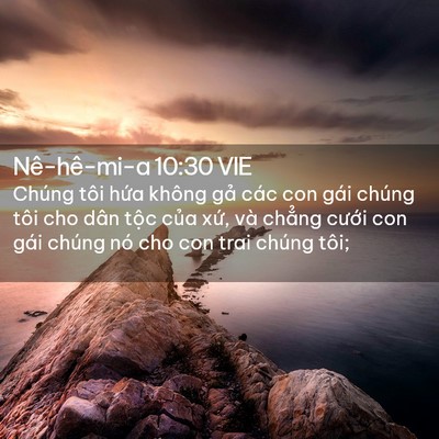 Picture 02 - Nê-hê-mi-a 10:30 VIE - Chúng tôi hứa không gả các con gái - Bible Verse Picture