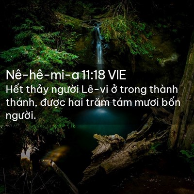 Picture 02 - Nê-hê-mi-a 11:18 VIE - Hết thảy người Lê-vi ở trong thành - Bible Verse Picture