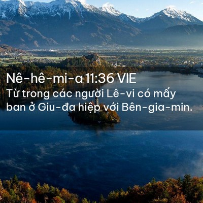 Picture 02 - Nê-hê-mi-a 11:36 VIE - Từ trong các người Lê-vi có mấy ban ở - Bible Verse Picture