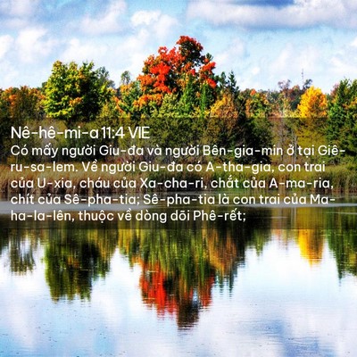 Picture 02 - Nê-hê-mi-a 11:4 VIE - Có mấy người Giu-đa và người - Bible Verse Picture