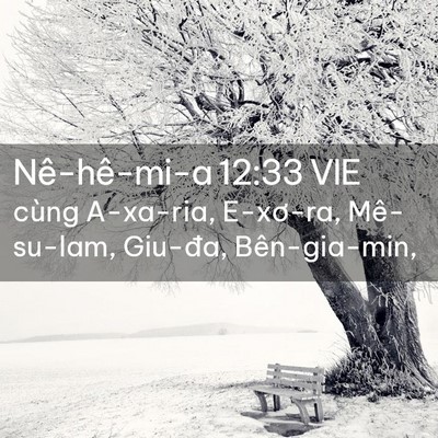 Picture 02 - Nê-hê-mi-a 12:33 VIE - cùng A-xa-ria, E-xơ-ra, Mê-su-lam, Giu-đa, - Bible Verse Picture