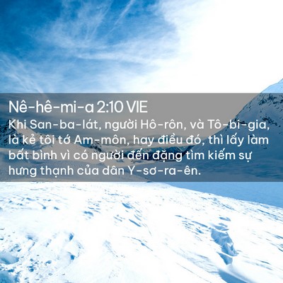 Picture 02 - Nê-hê-mi-a 2:10 VIE - Khi San-ba-lát, người Hô-rôn, và - Bible Verse Picture
