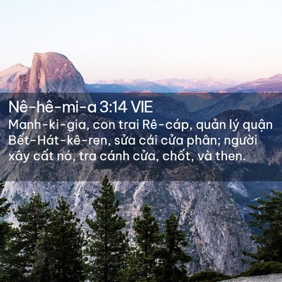 Picture 02 - Nê-hê-mi-a 3:14 VIE - Manh-ki-gia, con trai Rê-cáp, quản lý quận - Bible Verse Picture
