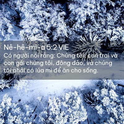 Picture 02 - Nê-hê-mi-a 5:2 VIE - Có người nói rằng: Chúng tôi, con trai - Bible Verse Picture