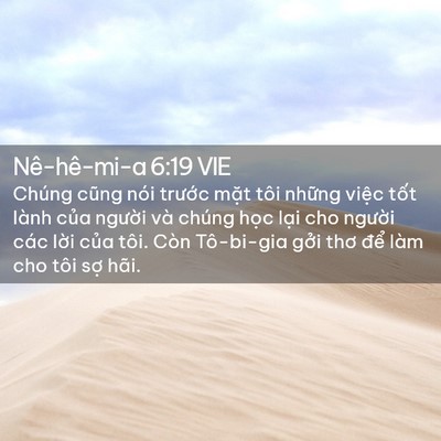Picture 02 - Nê-hê-mi-a 6:19 VIE - Chúng cũng nói trước mặt tôi những - Bible Verse Picture