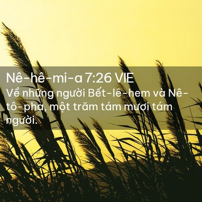 Picture 02 - Nê-hê-mi-a 7:26 VIE - Về những người Bết-lê-hem và - Bible Verse Picture