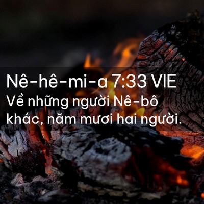 Picture 02 - Nê-hê-mi-a 7:33 VIE - Về những người Nê-bô khác, năm mươi - Bible Verse Picture