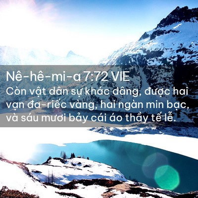 Picture 02 - Nê-hê-mi-a 7:72 VIE - Còn vật dân sự khác dâng, được hai - Bible Verse Picture