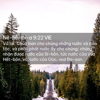 Picture 02 - Nê-hê-mi-a 9:22 VIE - Vả lại, Chúa ban cho chúng những nước - Bible Verse Picture