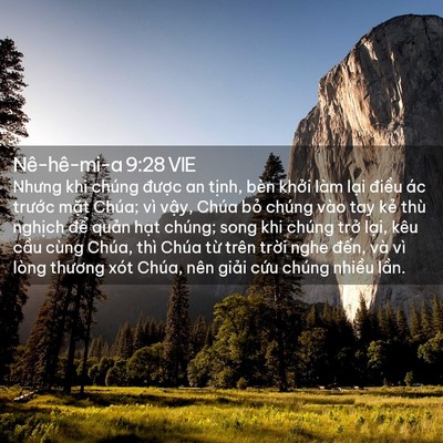 Picture 02 - Nê-hê-mi-a 9:28 VIE - Nhưng khi chúng được an tịnh, bèn khởi - Bible Verse Picture