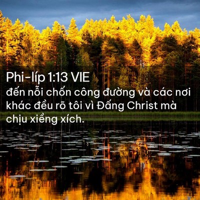 Picture 02 - Phi-líp 1:13 VIE - đến nỗi chốn công đường và các nơi - Bible Verse Picture