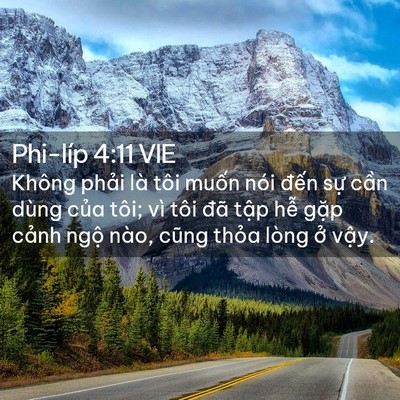 Picture 02 - Phi-líp 4:11 VIE - Không phải là tôi muốn nói đến sự - Bible Verse Picture