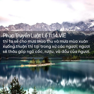 Picture 02 - Phục Truyền Luật Lệ 11:14 VIE - thì ta sẽ cho mưa mùa thu và mưa mùa - Bible Verse Picture