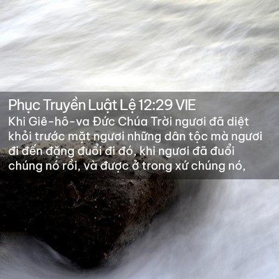 Picture 02 - Phục Truyền Luật Lệ 12:29 VIE - Khi Giê-hô-va Đức Chúa Trời ngươi đã - Bible Verse Picture