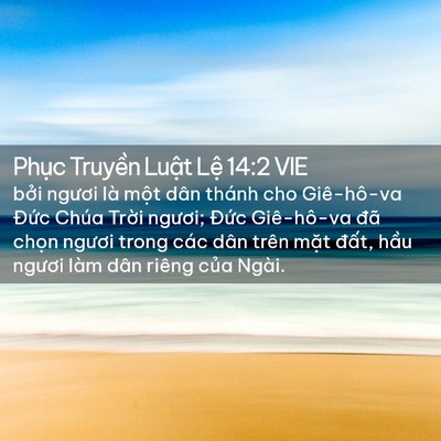 Picture 02 - Phục Truyền Luật Lệ 14:2 VIE - bởi ngươi là một dân thánh cho - Bible Verse Picture