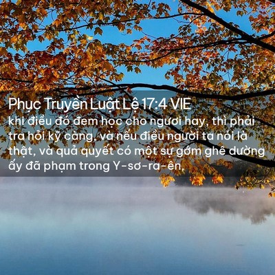Picture 02 - Phục Truyền Luật Lệ 17:4 VIE - khi điều đó đem học cho ngươi hay, thì - Bible Verse Picture