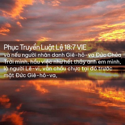 Picture 02 - Phục Truyền Luật Lệ 18:7 VIE - và nếu người nhân danh Giê-hô-va Đức - Bible Verse Picture