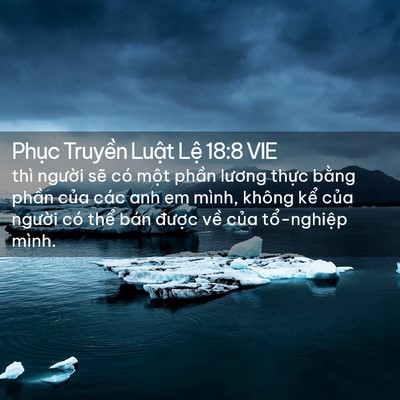Picture 02 - Phục Truyền Luật Lệ 18:8 VIE - thì người sẽ có một phần lương - Bible Verse Picture