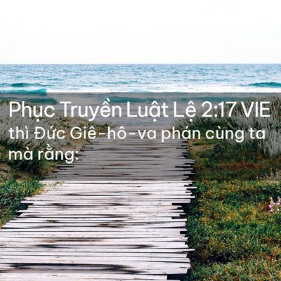 Picture 02 - Phục Truyền Luật Lệ 2:17 VIE - thì Đức Giê-hô-va phán cùng ta mà - Bible Verse Picture