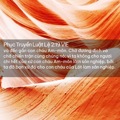 Picture 02 - Phục Truyền Luật Lệ 2:19 VIE - và đến gần con cháu Am-môn. Chớ - Bible Verse Picture
